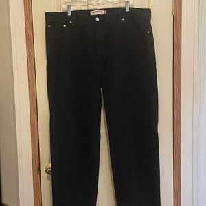 NWOT Levi’s Mens 550 Relaxed Fit Black Jeans 44x34